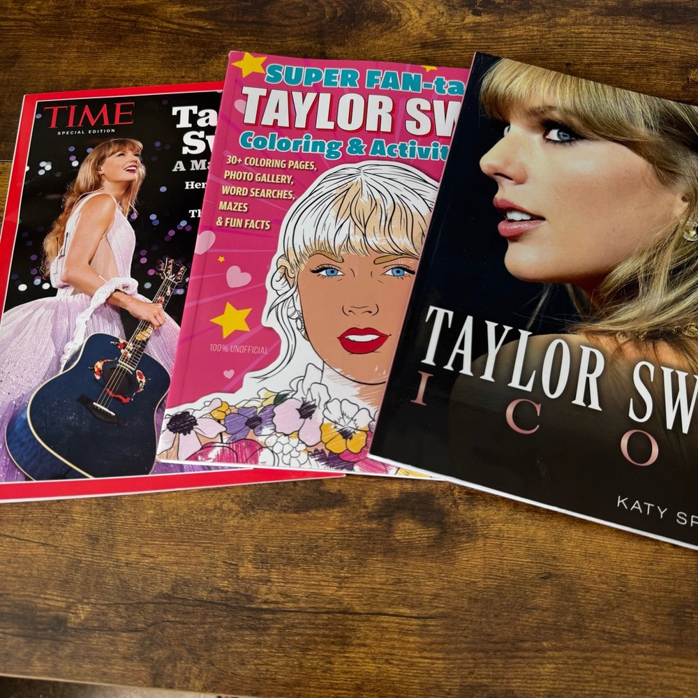 Taylor Swift Books Magazine Lot TIME Special Icon Coloring Activity Swiftie